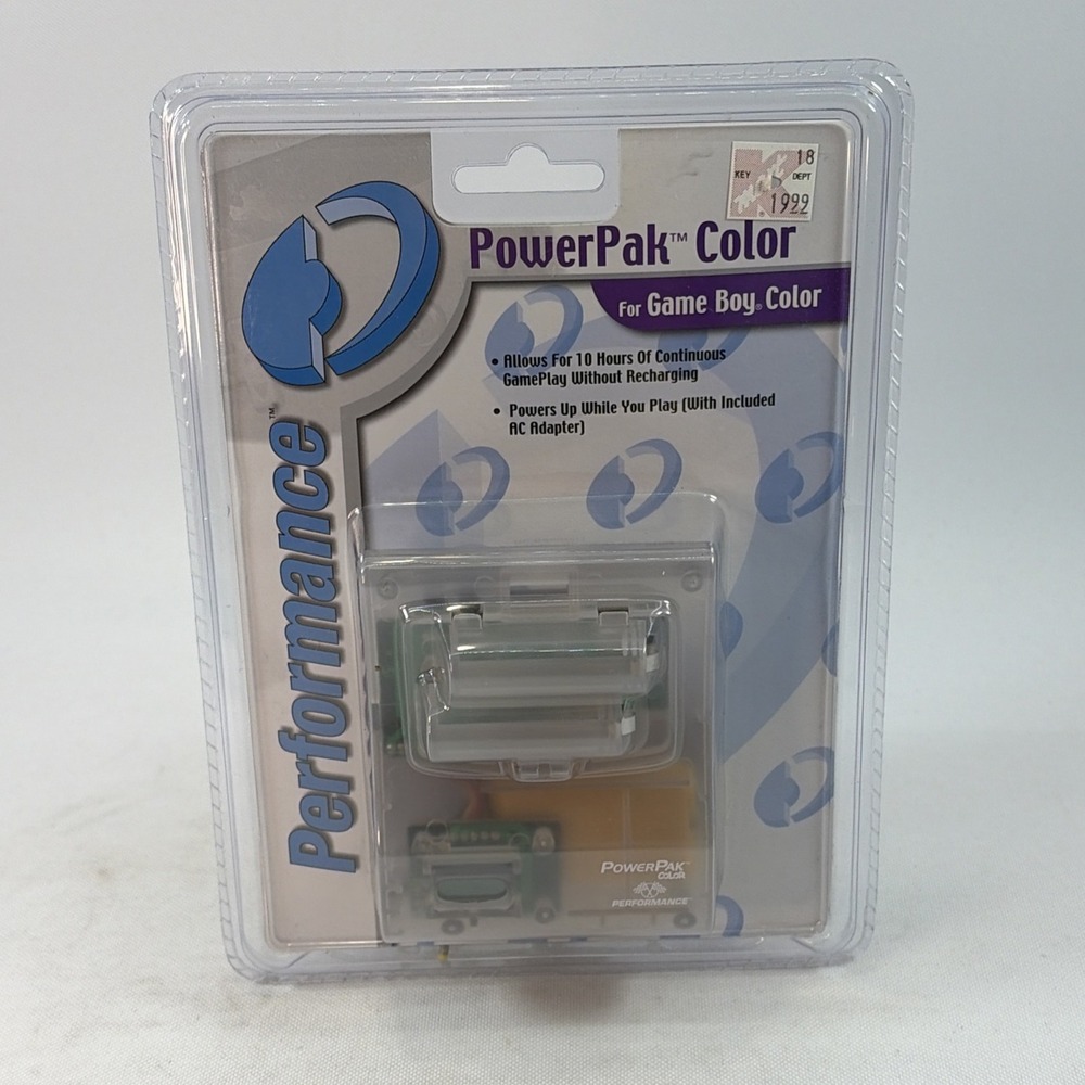 Game Boy PowerPak Color Performance accessory (2000) New Deadstock NOS Sealed